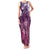 Pacific Beauty Girl Family Matching Tank Maxi Dress and Hawaiian Shirt Pink Polyneisan Tribal Vintage Motif