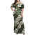 Tongan Kupesi Ngatu Hibiscus Vintage Motif Family Matching Off Shoulder Maxi Dress and Hawaiian Shirt