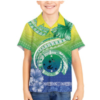 Malpampa Vanuatu Family Matching Mermaid Dress and Hawaiian Shirt Hibiscus Sand Drawing with Pacific Pattern