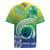 Malpampa Vanuatu Rugby Jersey Hibiscus Sand Drawing with Pacific Pattern