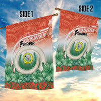 Penama Vanuatu Garden Flag Hibiscus Sand Drawing with Pacific Pattern