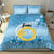 Sanma Vanuatu Bedding Set Hibiscus Sand Drawing with Pacific Pattern