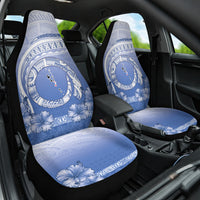 Shefa Vanuatu Car Seat Cover Hibiscus Sand Drawing with Pacific Pattern