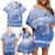 Shefa Vanuatu Family Matching Off Shoulder Short Dress and Hawaiian Shirt Hibiscus Sand Drawing with Pacific Pattern