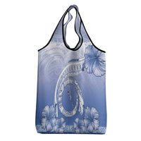 Shefa Vanuatu Grocery Bag Hibiscus Sand Drawing with Pacific Pattern