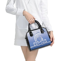 Shefa Vanuatu Shoulder Handbag Hibiscus Sand Drawing with Pacific Pattern