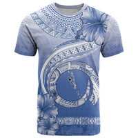 Shefa Vanuatu T Shirt Hibiscus Sand Drawing with Pacific Pattern