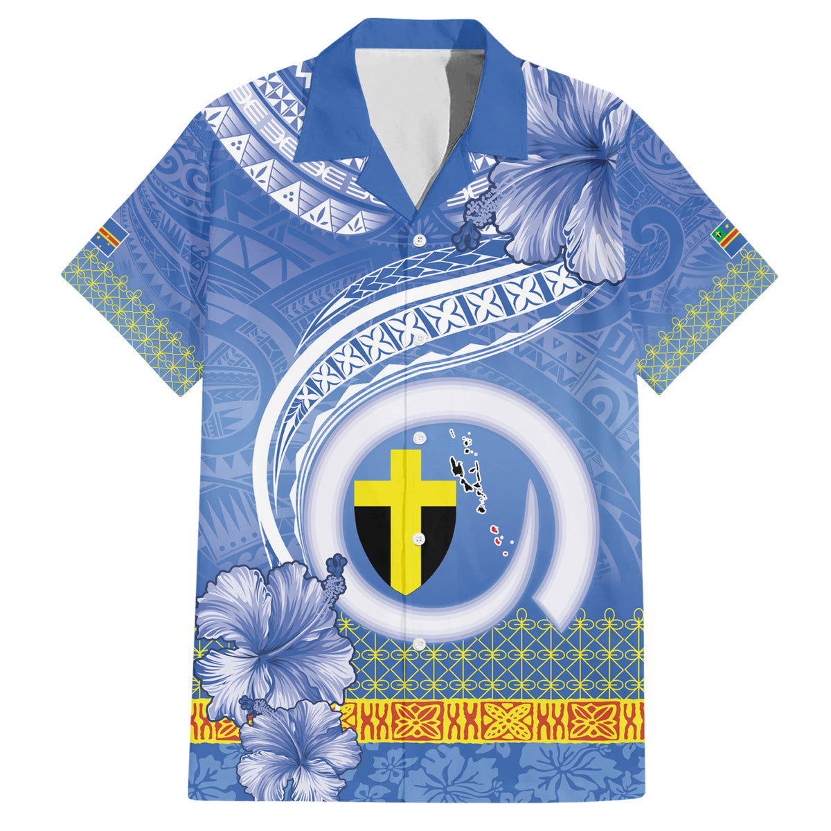 Tafea Vanuatu Family Matching Short Sleeve Bodycon Dress and Hawaiian Shirt Hibiscus Sand Drawing with Pacific Pattern