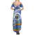 Tafea Vanuatu Summer Maxi Dress Hibiscus Sand Drawing with Pacific Pattern