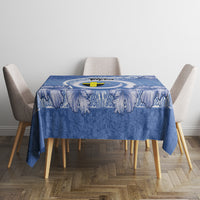 Tafea Vanuatu Tablecloth Hibiscus Sand Drawing with Pacific Pattern