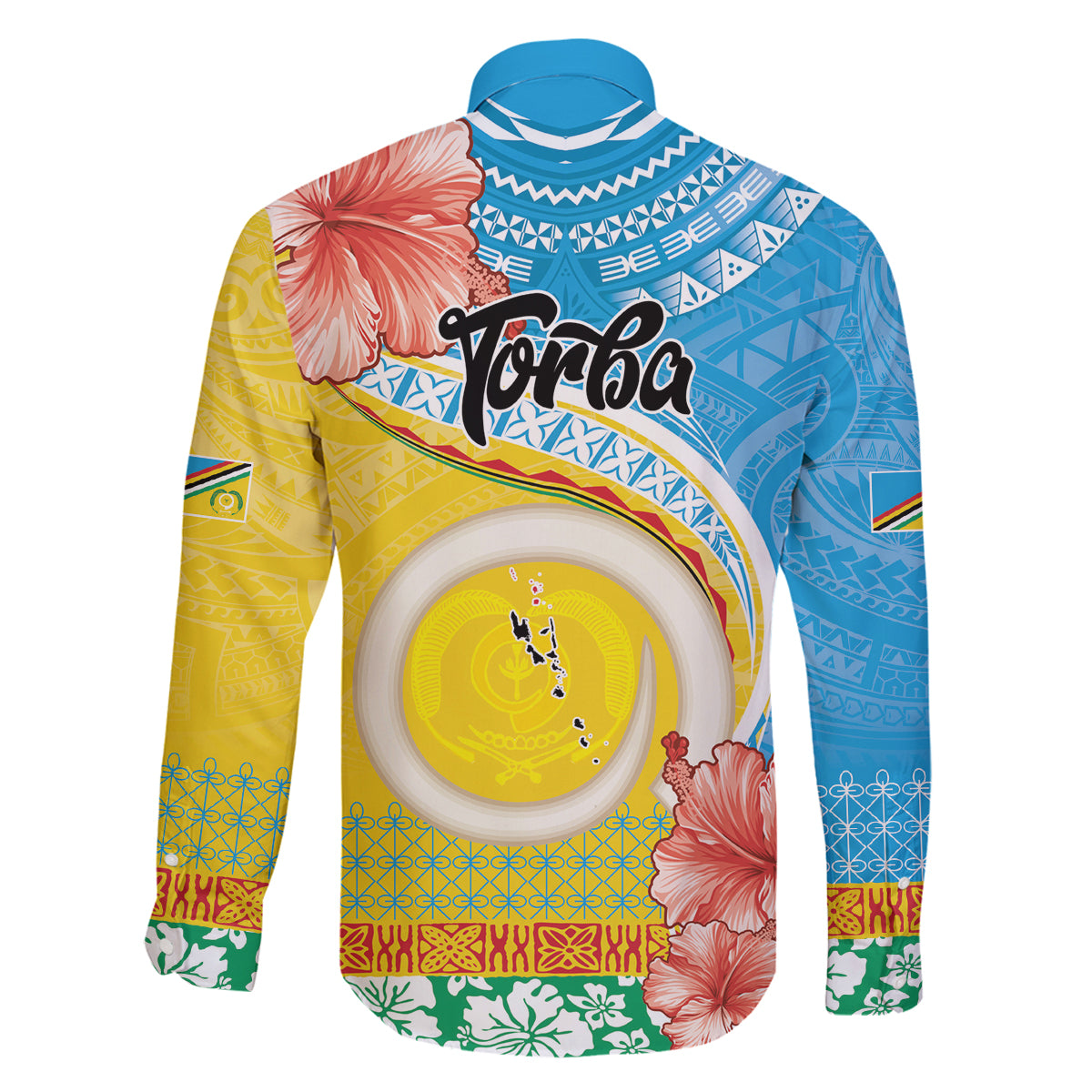 Torba Vanuatu Family Matching Puletasi and Hawaiian Shirt Hibiscus Sand Drawing with Pacific Pattern