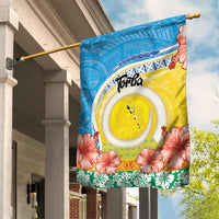 Torba Vanuatu Garden Flag Hibiscus Sand Drawing with Pacific Pattern