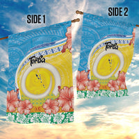 Torba Vanuatu Garden Flag Hibiscus Sand Drawing with Pacific Pattern