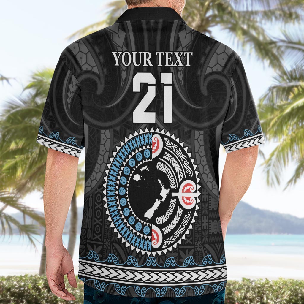 Custom Fiji and New Zealand Hawaiian Shirt Maori Fern Mix Tapa Tribal Unique LT9 - Polynesian Pride