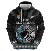Custom Fiji and New Zealand Hoodie Maori Fern Mix Tapa Tribal Unique LT9 - Polynesian Pride