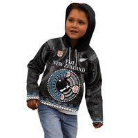 Custom Fiji and New Zealand Kid Hoodie Maori Fern Mix Tapa Tribal Unique LT9 - Polynesian Pride
