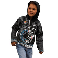 Custom Fiji and New Zealand Kid Hoodie Maori Fern Mix Tapa Tribal Unique LT9 - Polynesian Pride