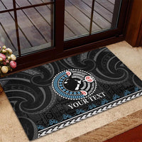 Custom Fiji and New Zealand Rubber Doormat Maori Fern Mix Tapa Tribal Unique LT9 - Polynesian Pride