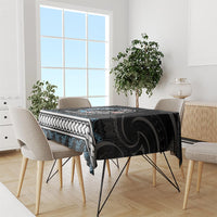 Custom Fiji and New Zealand Tablecloth Maori Fern Mix Tapa Tribal Unique