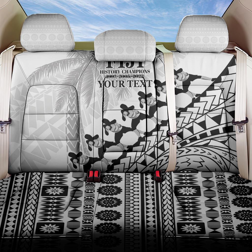 Custom Fiji Rugby Cibi Dance Back Car Seat Cover Create History World Cup Sevens