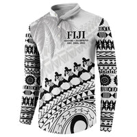 Custom Fiji Rugby Cibi Dance Button Sweatshirt Create History World Cup Sevens LT9 - Polynesian Pride