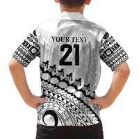 Custom Fiji Rugby Cibi Dance Family Matching Long Sleeve Bodycon Dress and Hawaiian Shirt Create History World Cup Sevens LT9 - Polynesian Pride