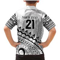 Custom Fiji Rugby Cibi Dance Family Matching Mermaid Dress and Hawaiian Shirt Create History World Cup Sevens LT9 - Polynesian Pride