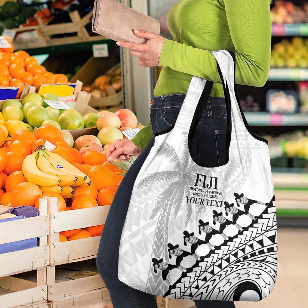 Custom Fiji Rugby Cibi Dance Grocery Bag Create History World Cup Sevens