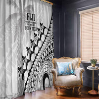 Custom Fiji Rugby Cibi Dance Window Curtain Create History World Cup Sevens