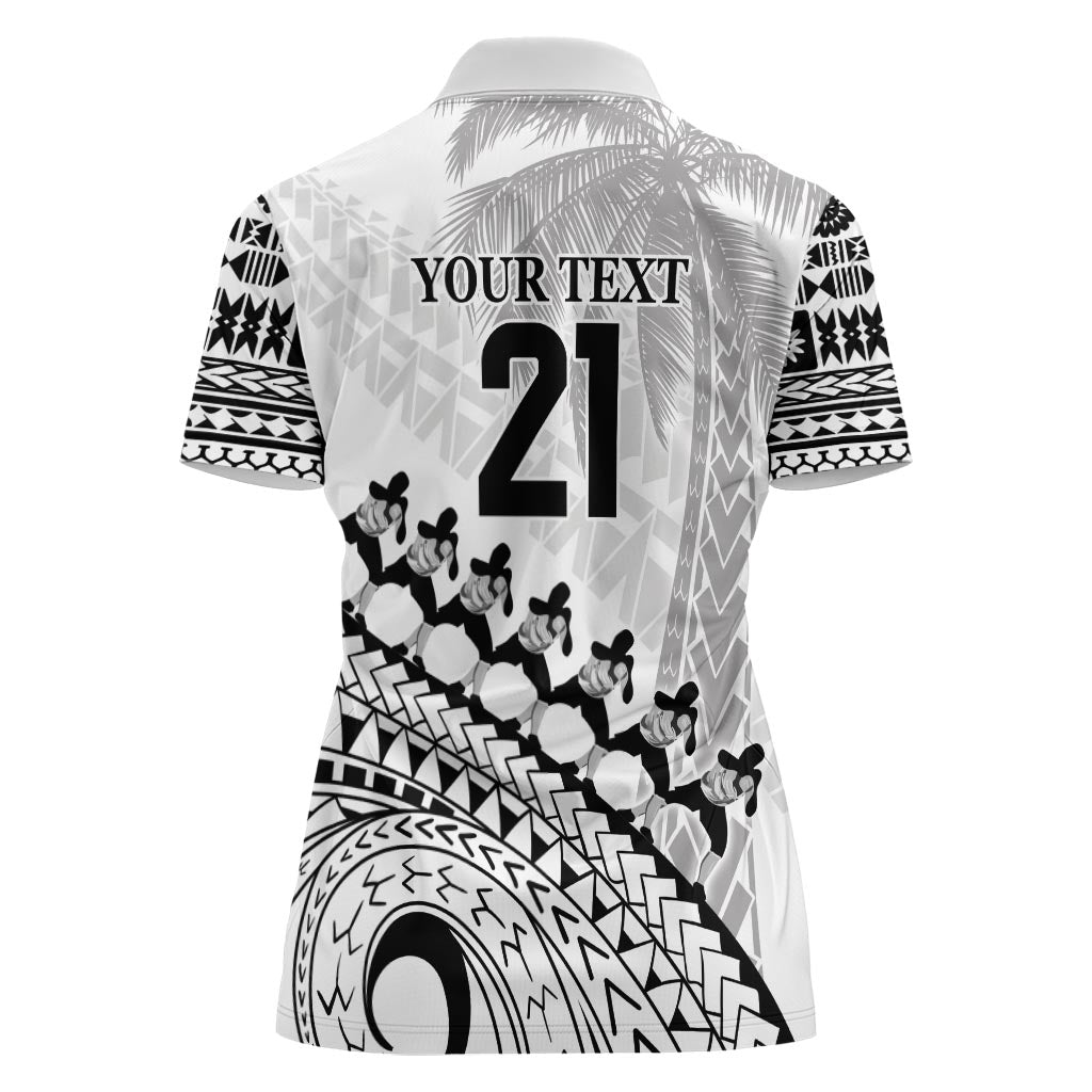 Custom Fiji Rugby Cibi Dance Women Polo Shirt Create History World Cup Sevens