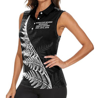 New Zealand Black Fern 7s Women Sleeveless Polo Shirt History World Cup Sevens