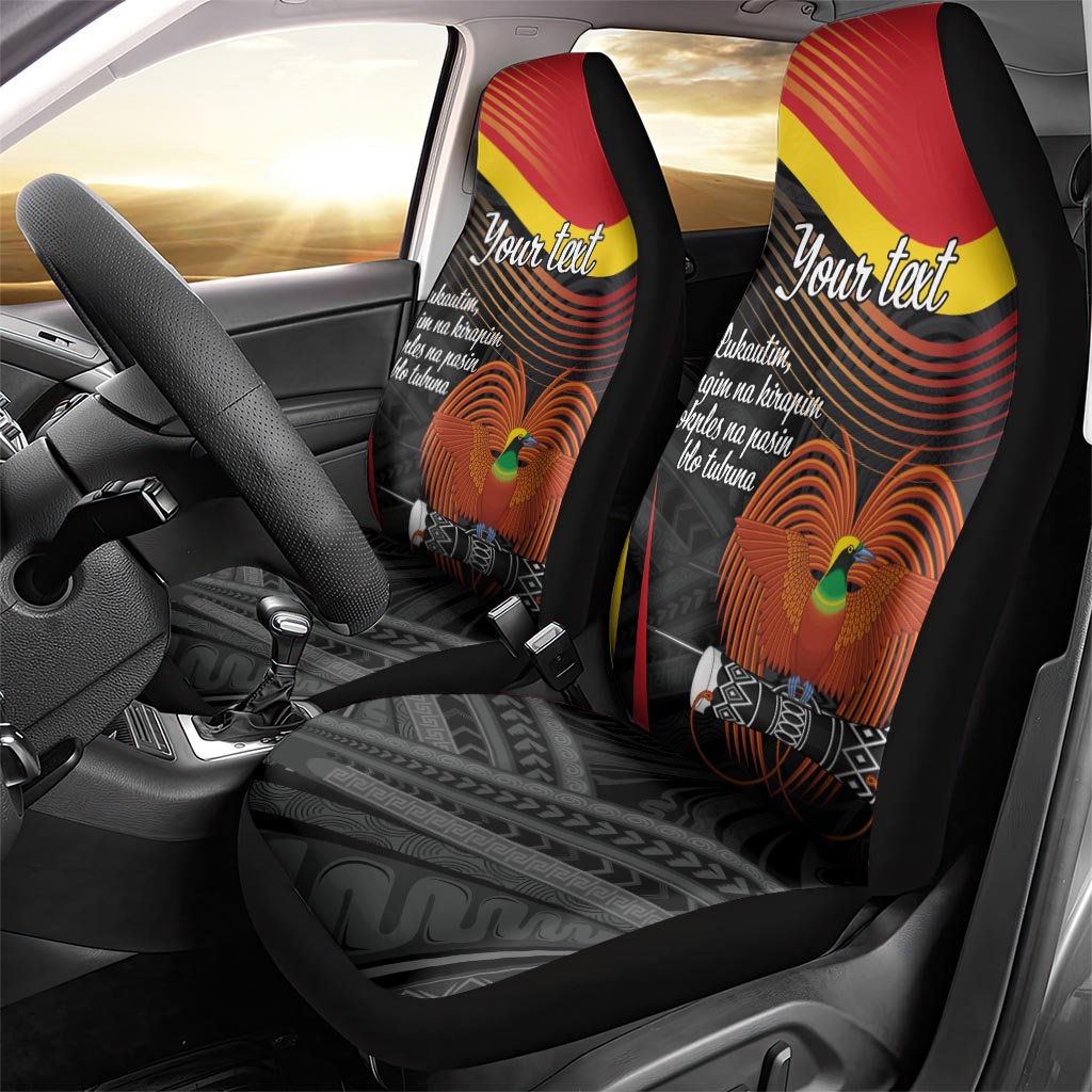 Personalised Papua Niugini Tok Pisin Wik Car Seat Cover