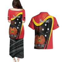 Personalised Papua Niugini Tok Pisin Wik Couples Matching Puletasi and Hawaiian Shirt
