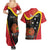 Personalised Papua Niugini Tok Pisin Wik Couples Matching Summer Maxi Dress and Hawaiian Shirt