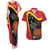 Personalised Papua Niugini Tok Pisin Wik Couples Matching Tank Maxi Dress and Hawaiian Shirt