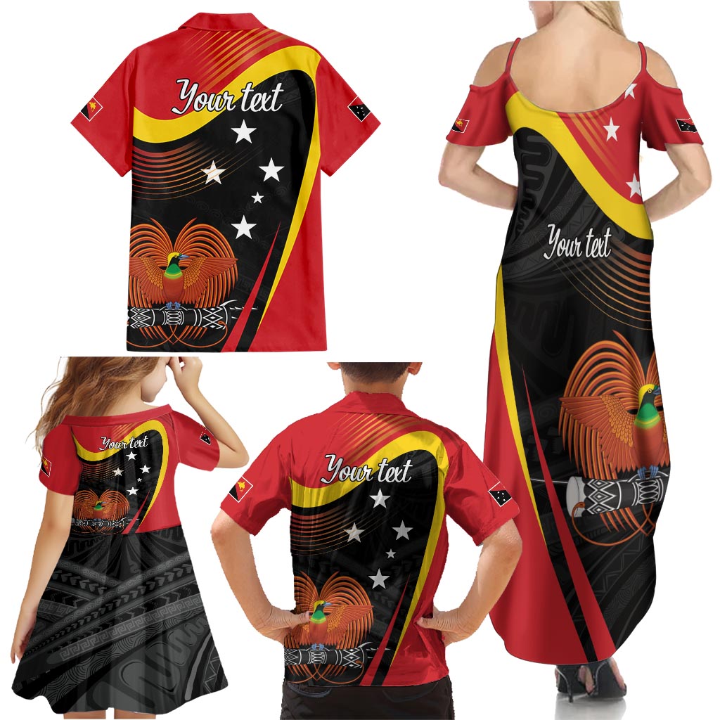Personalised Papua Niugini Tok Pisin Wik Family Matching Summer Maxi Dress and Hawaiian Shirt LT9 - Polynesian Pride