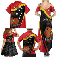 Personalised Papua Niugini Tok Pisin Wik Family Matching Summer Maxi Dress and Hawaiian Shirt LT9 - Polynesian Pride