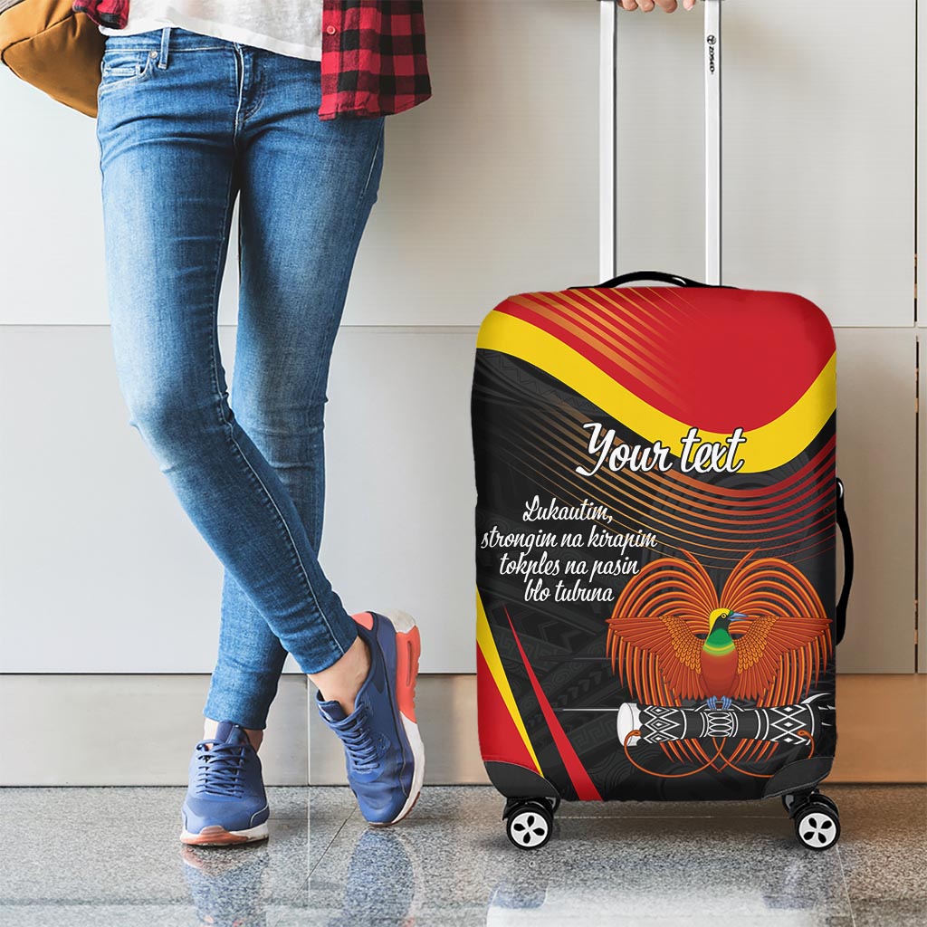 Personalised Papua Niugini Tok Pisin Wik Luggage Cover LT9 - Polynesian Pride
