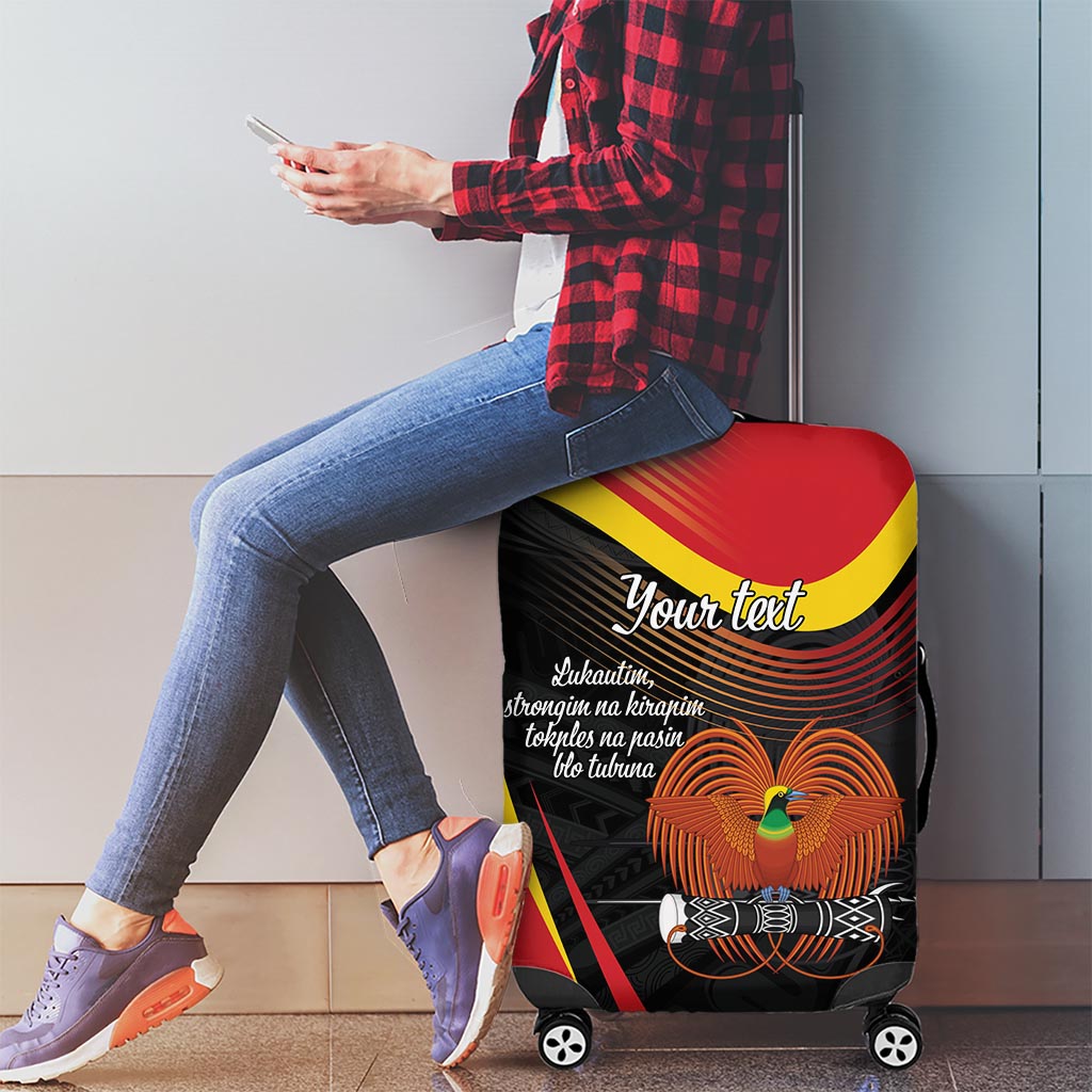 Personalised Papua Niugini Tok Pisin Wik Luggage Cover LT9 - Polynesian Pride