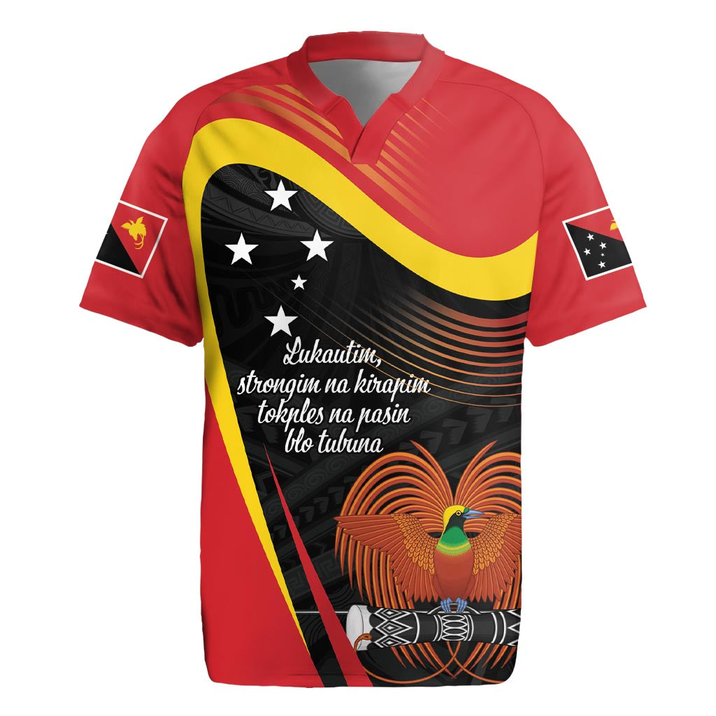 Personalised Papua Niugini Tok Pisin Wik Rugby Jersey