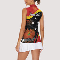 Personalised Papua Niugini Tok Pisin Wik Women Sleeveless Polo Shirt