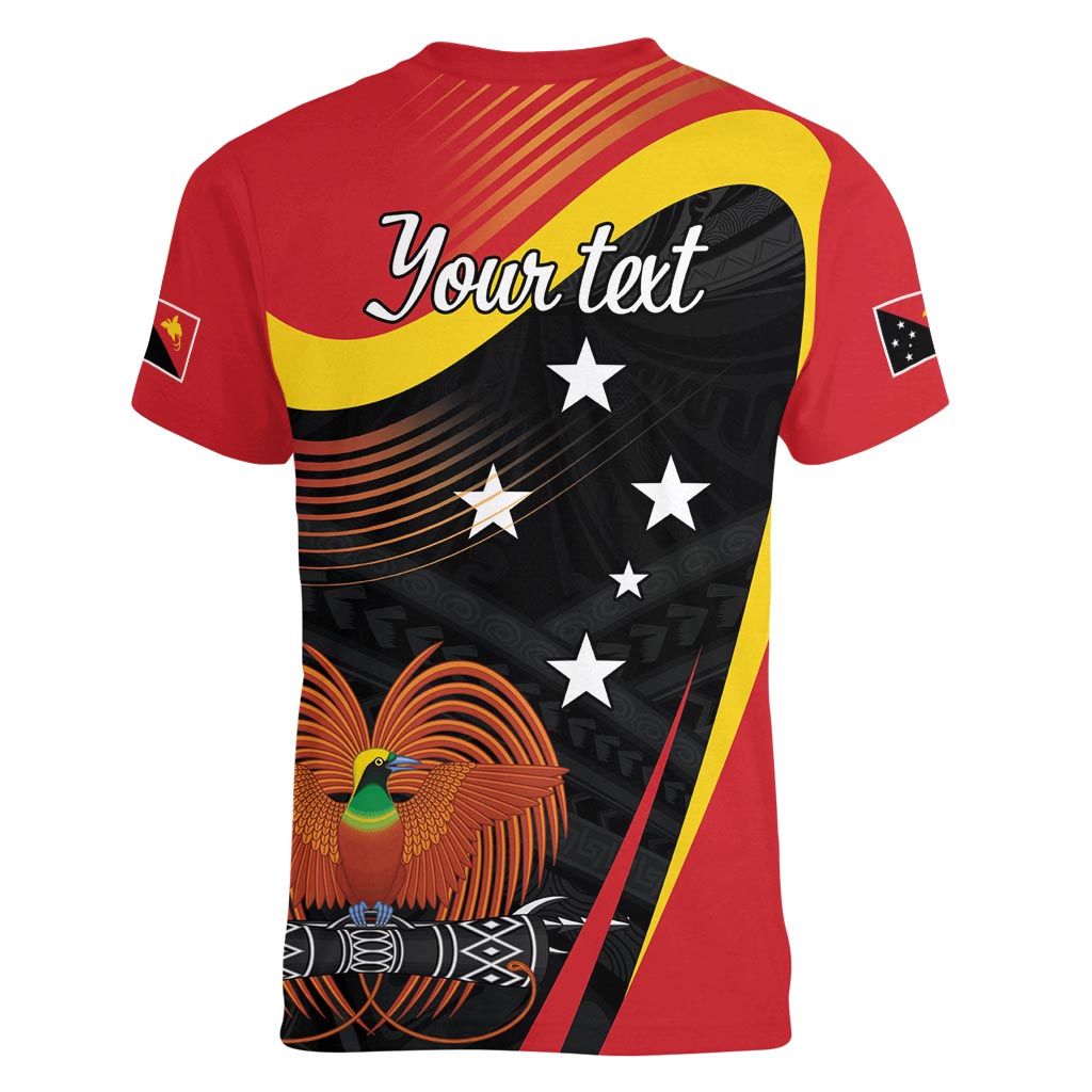 Personalised Papua Niugini Tok Pisin Wik Women V-Neck T-Shirt