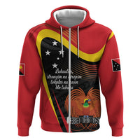 Personalised Papua Niugini Tok Pisin Wik Zip Hoodie LT9 Zip Hoodie Red - Polynesian Pride