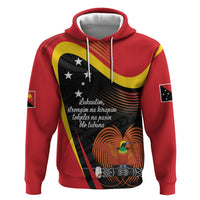 Personalised Papua Niugini Tok Pisin Wik Zip Hoodie LT9 Pullover Hoodie Red - Polynesian Pride