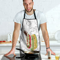 Hawaii Lei Kamehameha Apron Ke'oke'o Seamless Pattern Hibiscus Flower