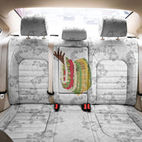 Hawaii Lei Kamehameha Back Car Seat Cover Ke'oke'o Seamless Pattern Hibiscus Flower