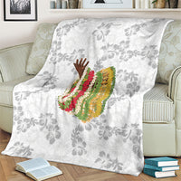 Hawaii Lei Kamehameha Blanket Ke'oke'o Seamless Pattern Hibiscus Flower LT9 - Polynesian Pride