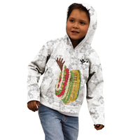 Hawaii Lei Kamehameha Kid Hoodie Ke'oke'o Seamless Pattern Hibiscus Flower LT9 - Polynesian Pride