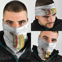 Hawaii Lei Kamehameha Neck Gaiter Ke'oke'o Seamless Pattern Hibiscus Flower LT9 - Polynesian Pride