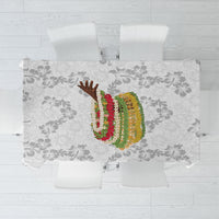 Hawaii Lei Kamehameha Tablecloth Ke'oke'o Seamless Pattern Hibiscus Flower